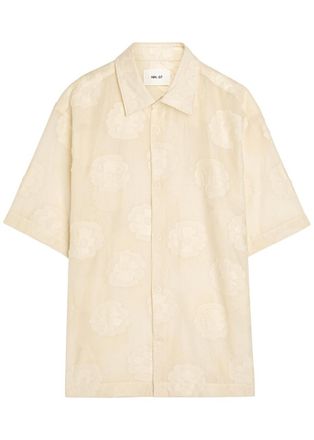 Nn.07 Freddy Floral Cotton-blend Shirt - White - Xxl