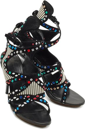 Balenciaga Sandali con dettaglio cut-out - Nero