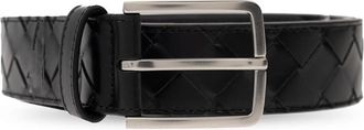 Bottega Veneta Intrecciato Weave Leather Belt, Size 100 cm