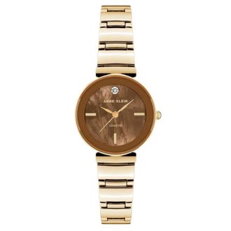 Anne Klein Accented Brown Dial Ladies Watch AK/2434BMGB