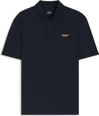 BOSS x ASTON MARTIN polo shirt in cotton jacquard