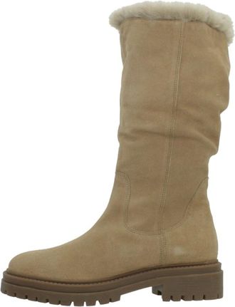 Geox D Iridea Enkellaars - Dames - Schoenen - Beige - Maat: 41 EU Leer