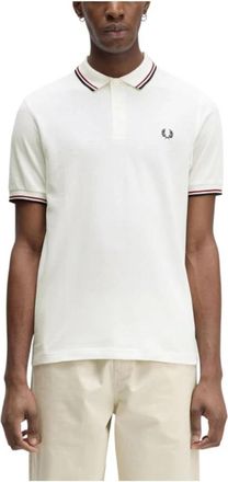 Fred Perry Polo Shirt - Heren - Polos - Wit - 2XL - Katoen - Tops
