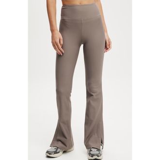 Cotton On Womens Active Fleece Lined Split Leg Flare in Desert Grey at Nordstrom, Size X-Small