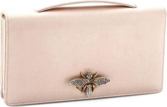 Dior Bee Leather clutch bag - Beige