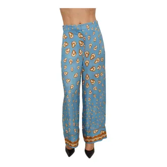 iBlues Wide Trousers, female, Blue, Size: XS Iblortensia Wide Trousers