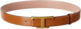 Tod's Tods T Buckle Leather Belt