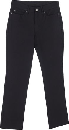 Escada Escada Sport High-Rise Straight-Leg Jeans in Black Cotton Denim