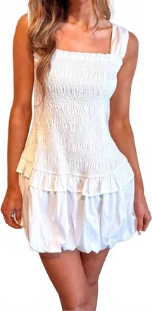 Le Lis Blanc Deux Summer Sands Mini Dress In White