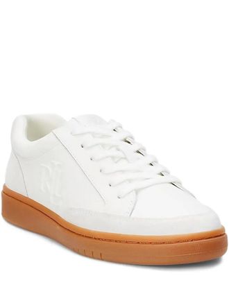 Lauren Ralph Lauren Sneakers con logo goffrato - Bianco