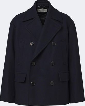 Dries Van Noten Double-breasted wool-blend jacket
