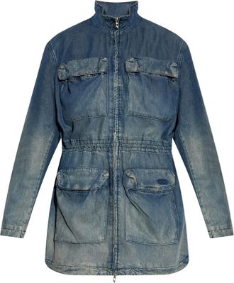 Diesel flap-pocket denim jacket - Blue