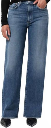 A Gold E Harper Mid Rise Relaxed Straight Leg Jeans In Enroll