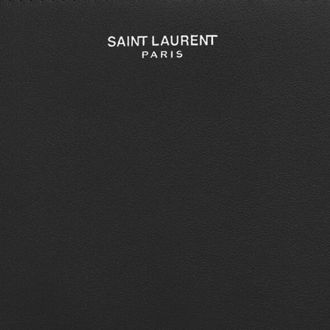 Saint Laurent Mens Leather Wallet With Logo Black & Cardholders