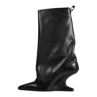 Rick Owens Heeled Boots, female, Black, Size: 10 US Temple Cantilever 8 Sharp Flared