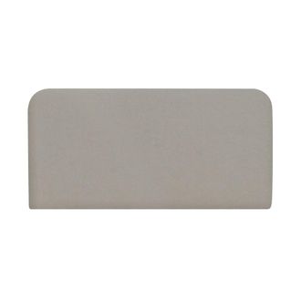 Deco Wood Cabecero tapizado de algod&oacute;n en color gris de 150x80cm