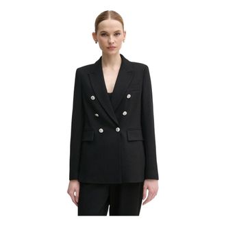 Marc Aurel Dames, Jassen, Zwart, Maat: XS Leer