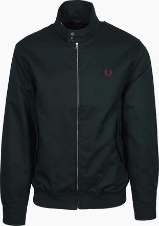 Fred Perry Mens FRED PERRY TWILL HARRINGTON JACKET GRASSROOTS - Size: 40
