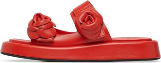 Loriblu Mule - Dames - Sandalen - Rood - 35 EU - Leer - Schoenen
