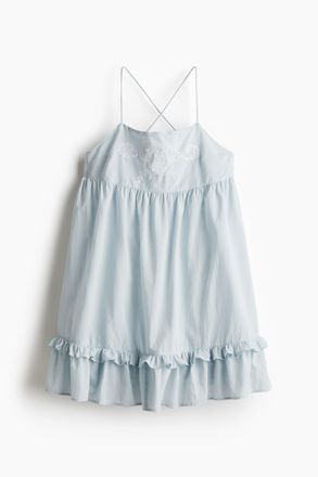 H&M Tr&auml;gerkleid aus Baumwolle - Blue