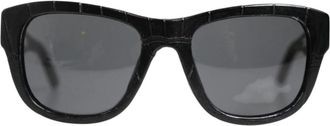 Dolce & Gabbana Dg 4177 Zonnebrillen - unisex - Zonnebrillen - Zwart - ONE Size - Leer - Accessoires