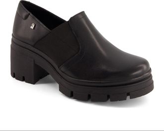 Andrea Womens Leather Loafers