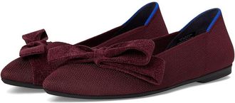 Rothy's The Bow Point II Womens Slip-on Dress Shoes Syrah : 10.5 M, Synthetic