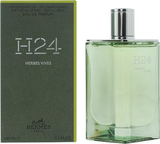 Herm&egrave;s Mens H24 Herbes Vives Rechargeable Eau de Parfum 100ml - Green - One Size
