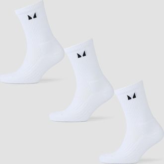 MyProtein Calcetines para correr de MP (paquete de 3 pares) - Blanco - UK 2-5