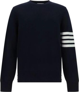 Thom Browne Heren, Truien, Blauw, Maat: XL Katoen