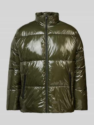 Karl Lagerfeld Steppjacke mit Rei&szlig;verschlusstaschen in Oliv, Gr&ouml;&szlig;e 48