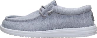 HeyDude Mens Wally Stretch Jersey Loafer, Grey, 11 UK