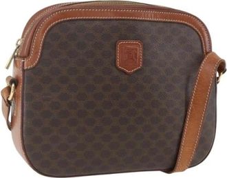 Celine Pre-owned Cross Body Bags, female, Brown, Size: ONE SIZE Pre-owned Plastic Vintage Cross Body Bag