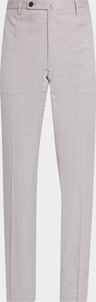 Incotex Men & apos;s Slim-Fit Tropical Wool Trousers