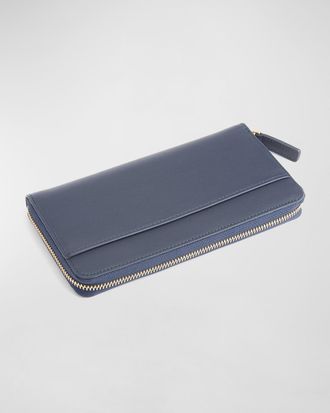 Royce Leather RFID Blocking Continental Wallet, Personalized