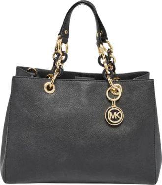 Michael Kors Pre-owned Fabric handbags - Dames - Vintage Shopper - Zwart - ONE Size - Leer - Vintage