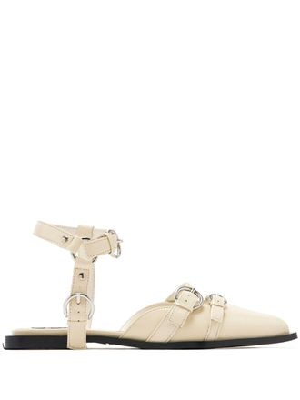 Alohas Thalara ballet flats - women - Leather/Leather/Goat Skin/Zamak - 36 - Neutrals