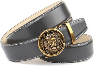 Anthoni Crown Lederg&uuml;rtel ANTHONI CROWN, Herren, Gr. 100, grau, Rindsleder, G&uuml;rtel Lederg&uuml;rtel