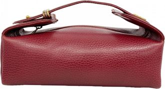 Cartier Bordeaux Leather Vanity Bag (Pre-Owned)