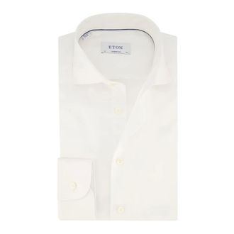 Eton Heren, Overhemden, Wit, Maat: 3XL Katoen