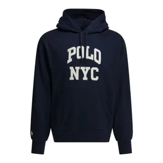 Polo Ralph Lauren Hoodies, male, Blue, Size: S Knit Hoodie