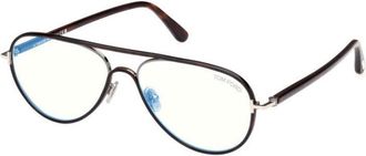Tom Ford FT5897-B 053 Blonde Havana/Clear Blue Light Block 57mm