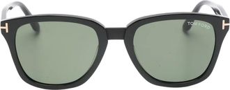 Tom Ford Eyewear Occhiali da sole Graydon con montatura geometrica - Nero