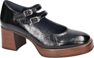 Fluchos Schoenen, Dames, Zwart, 37 EU, Leer, Cristel Pump