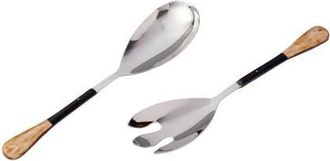 Be Home Horn Panelled Stainless Serving Set in Silver at Nordstrom