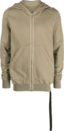 Rick Owens zip-up cotton hoodie - men - Cotton - M - Green
