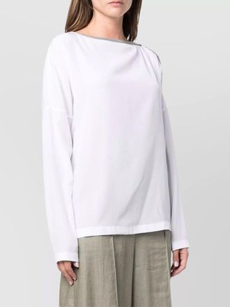 Brunello Cucinelli boat neck long sleeve knitwear