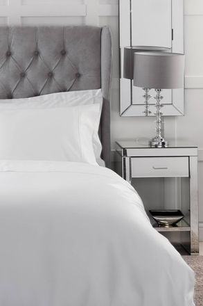 Belledorm Bamboo 300 Thread Count Duvet Cover in White | Size: Super King