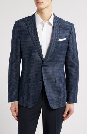 BOSS Hutson Textured Sport Coat in Dark Blue at Nordstrom Rack, Size 38 Regular