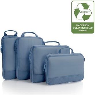 Heys EcoTex Compression Packing Cube 4 Piece Set in Blue Ocean at Nordstrom